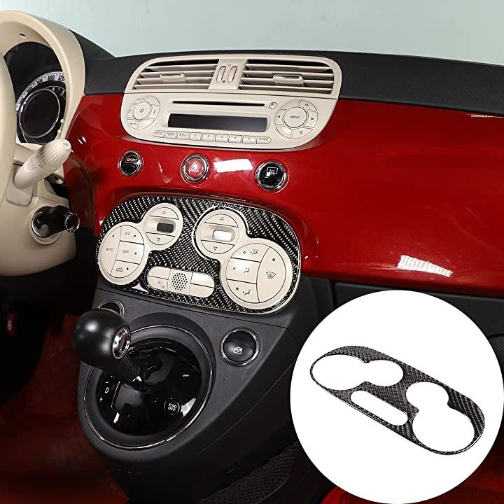 FOR FIAT 500 2011-2019年適用 カーボンファイバースタイルの車内および外装装飾トリムキット 10 黒( 黒 - 炭素繊維のテクスチャ, スタイル 10) FOR FIAT 500 2011-2019年適用 カーボンファイバースタイルの車内および外装装飾トリムキット 10 黒( 黒 - 炭素繊維のテクスチャ, スタイル 10)