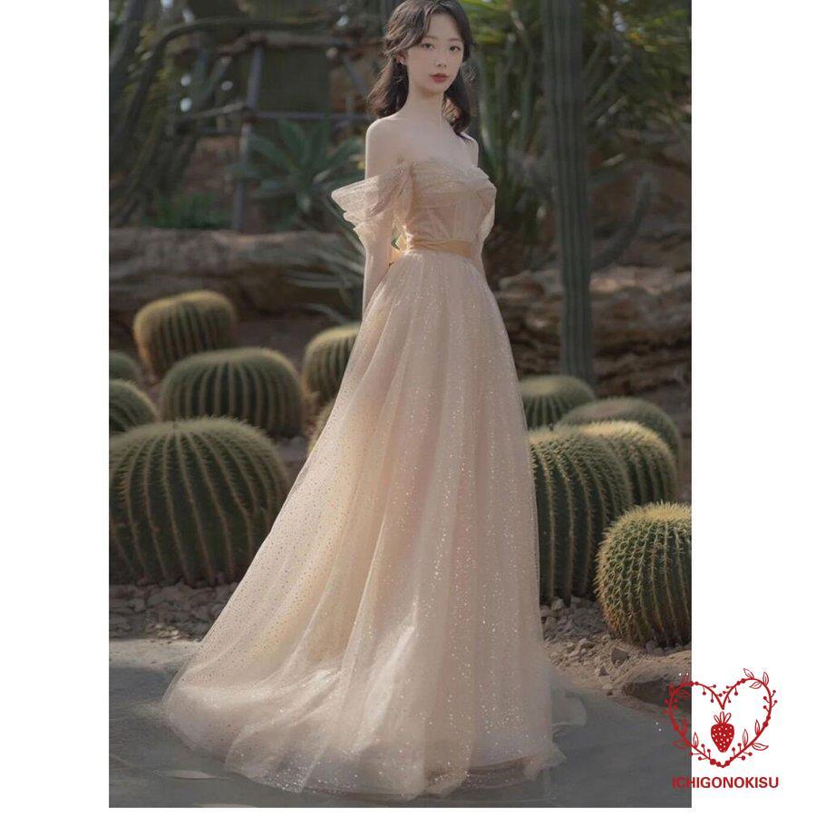 メガ割 パーディードレス ロングドレス ウエディングドレス オフショルダー 二次会 披露宴 卒業式 成人式 ビアノ 代 30代 40代 結婚式 お呼ばれドレス 上品