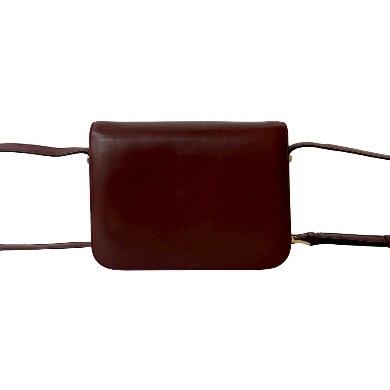ヴィンテージ ロゴ 馬車金具 ショルダーバッグ レザー ワインレッド 28500 ヴィンテージ ロゴ 馬車金具 ショルダーバッグ レザー ワインレッド 28500