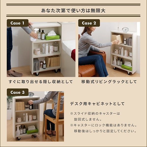 スライド収納付き コンパクト チェストベッド [Compact-IN]コンパクトイン [ベッドフレームのみ/マットレスなし] セミシングル ショート丈 [フレーム色]ホワイト