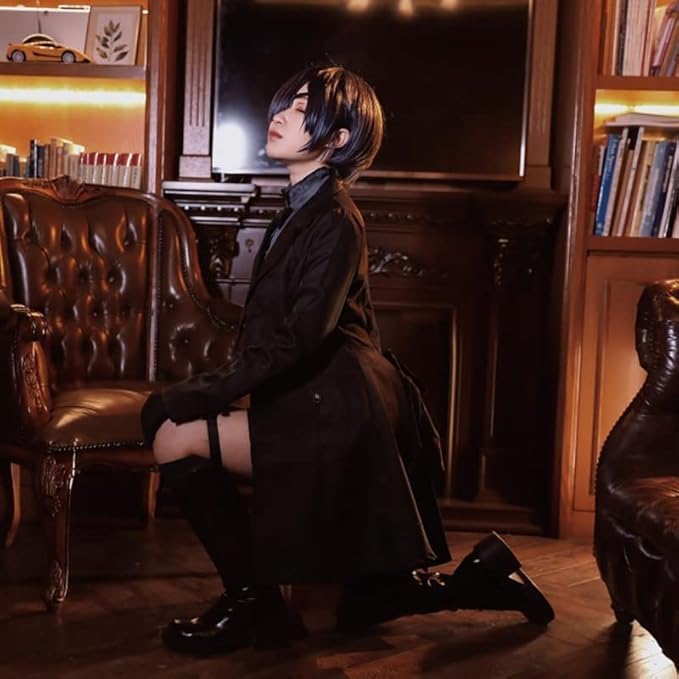 黒執事 シエル・ファントムハイヴ コスプレ衣装 ウィッグ付き 小悪魔 黒執事 シエル・ファントムハイヴ コスプレ衣装 ウィッグ付き 小悪魔