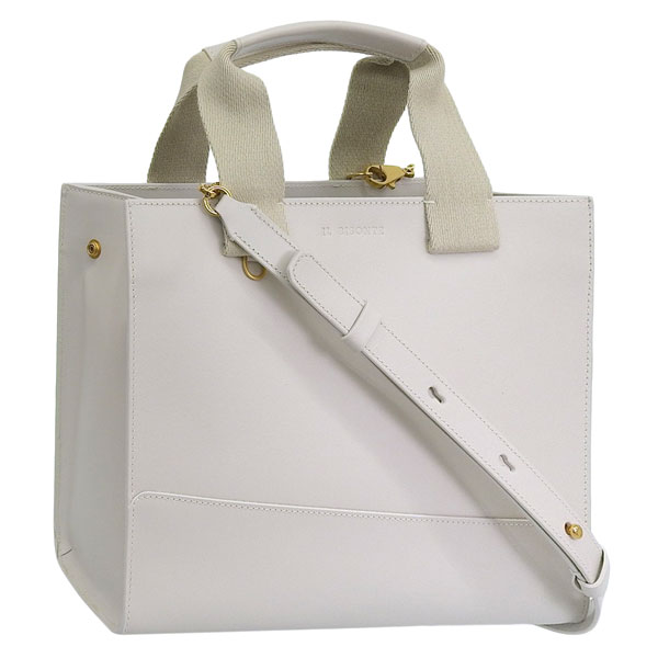 イルビゾンテ バッグ レディース ショルダーバッグ レザー ホワイト BHA015PV0041WH185H IL BISONTE