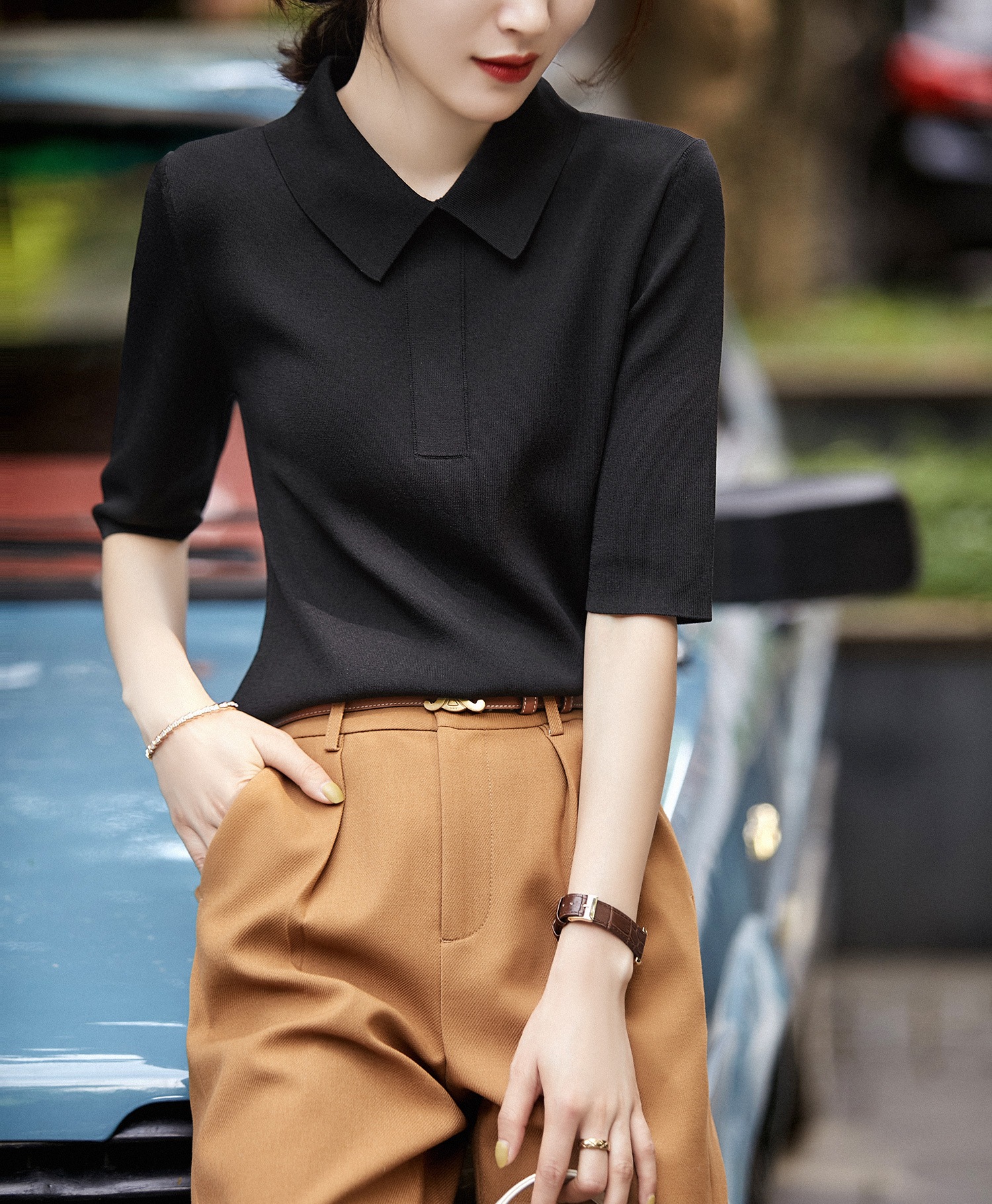 ポロ ニットポロ トップス ニットソー レギュラー丈 袖あり 半袖 襟付き スリム タイト 細身 伸縮性 かわいい 大人可愛い きれいめ シンプル カジュアル 大人 上品 おしゃれ レトロ 大人女子 ポロ ニットポロ トップス ニットソー レギュラー丈 袖あり 半袖 襟付き スリム タイト 細身 伸縮性 かわいい 大人可愛い きれいめ シンプル カジュアル 大人 上品 おしゃれ レトロ 大人女子