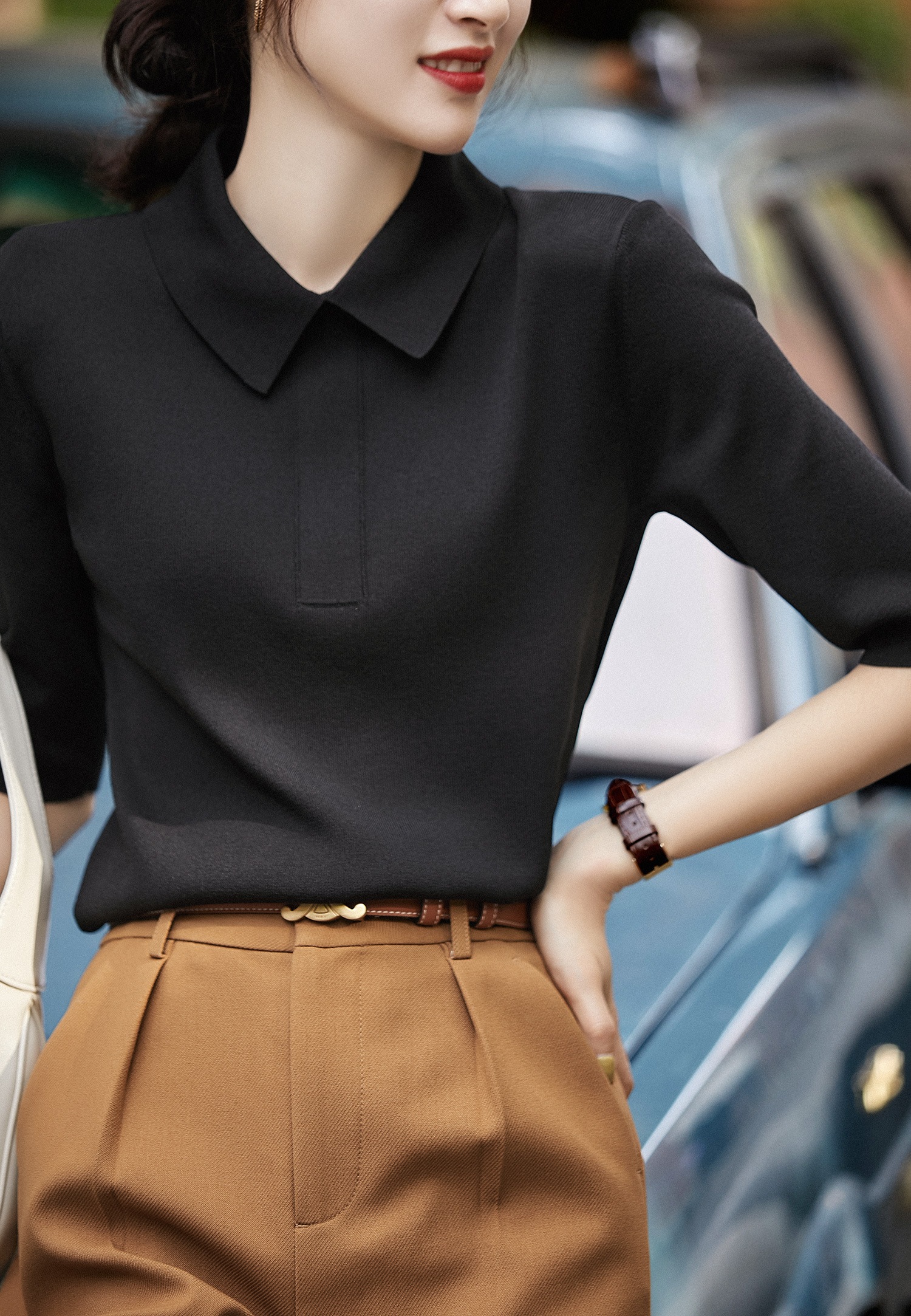 ポロ ニットポロ トップス ニットソー レギュラー丈 袖あり 半袖 襟付き スリム タイト 細身 伸縮性 かわいい 大人可愛い きれいめ シンプル カジュアル 大人 上品 おしゃれ レトロ 大人女子 ポロ ニットポロ トップス ニットソー レギュラー丈 袖あり 半袖 襟付き スリム タイト 細身 伸縮性 かわいい 大人可愛い きれいめ シンプル カジュアル 大人 上品 おしゃれ レトロ 大人女子