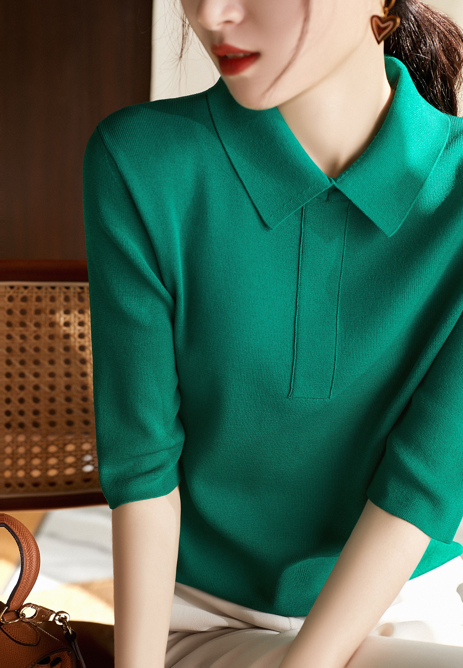 ポロ ニットポロ トップス ニットソー レギュラー丈 袖あり 半袖 襟付き スリム タイト 細身 伸縮性 かわいい 大人可愛い きれいめ シンプル カジュアル 大人 上品 おしゃれ レトロ 大人女子 ポロ ニットポロ トップス ニットソー レギュラー丈 袖あり 半袖 襟付き スリム タイト 細身 伸縮性 かわいい 大人可愛い きれいめ シンプル カジュアル 大人 上品 おしゃれ レトロ 大人女子