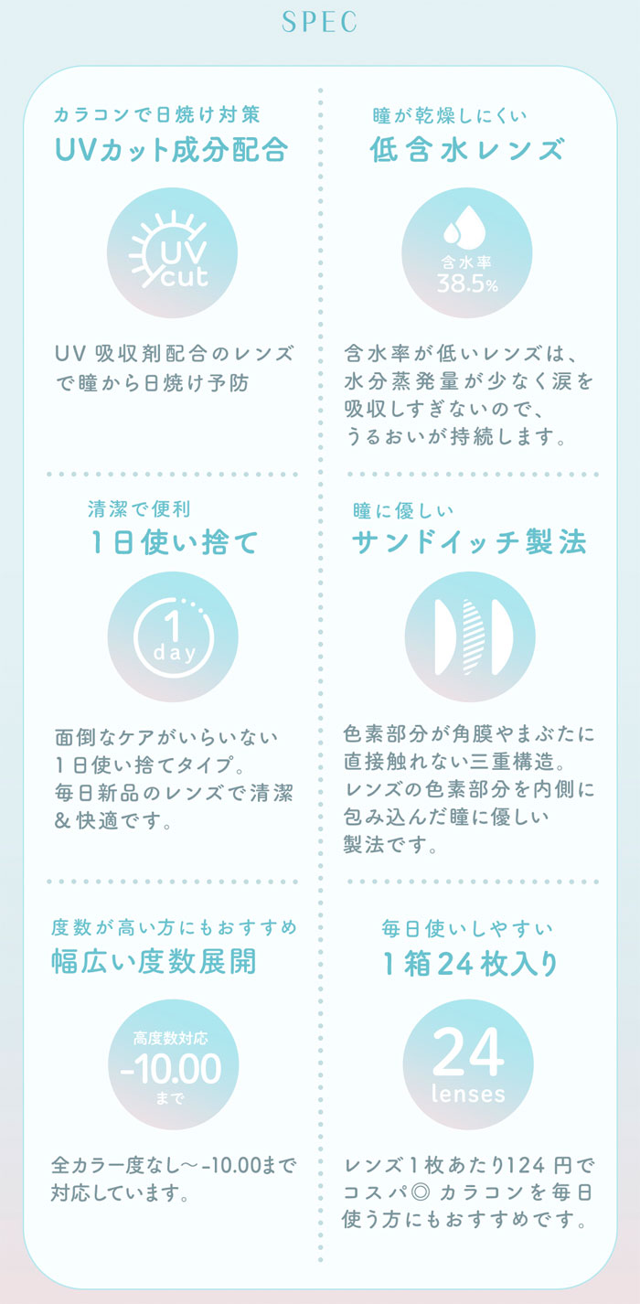 ラムリエ(24枚入り)2箱/定形外郵便/1日使い捨て カラコン