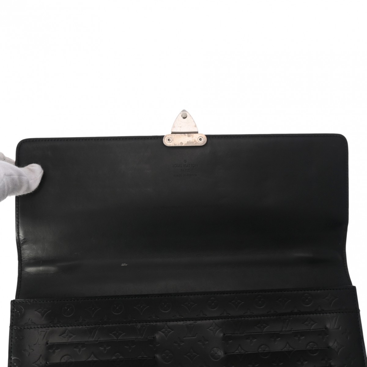 モノグラムミニ グラセ アヌーシュカ GM クラッチバッグ 黒 M92229 ユニセックス レザー ハンドバッグ Bランク 中古 銀蔵