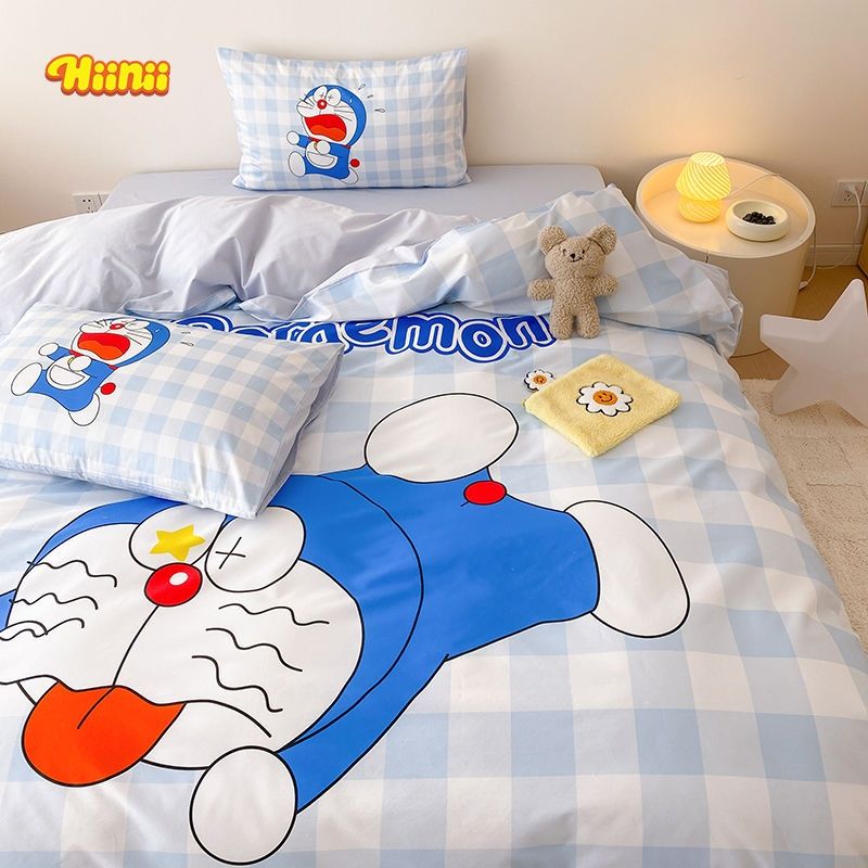 ドラえもんかわいいアニメ綿四点セット純綿児童男子寮布団シーツベッド笠三点セット ドラえもんかわいいアニメ綿四点セット純綿児童男子寮布団シーツベッド笠三点セット