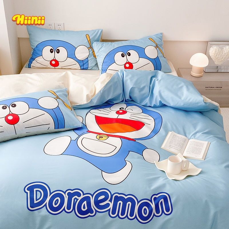 ドラえもんかわいいアニメ綿四点セット純綿児童男子寮布団シーツベッド笠三点セット ドラえもんかわいいアニメ綿四点セット純綿児童男子寮布団シーツベッド笠三点セット