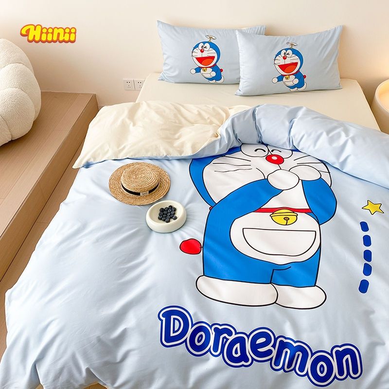 ドラえもんかわいいアニメ綿四点セット純綿児童男子寮布団シーツベッド笠三点セット ドラえもんかわいいアニメ綿四点セット純綿児童男子寮布団シーツベッド笠三点セット