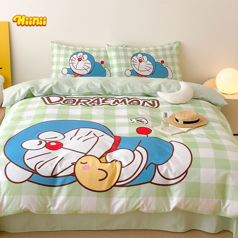 ドラえもんかわいいアニメ綿四点セット純綿児童男子寮布団シーツベッド笠三点セット ドラえもんかわいいアニメ綿四点セット純綿児童男子寮布団シーツベッド笠三点セット
