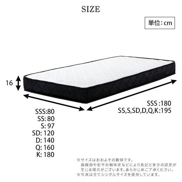 特許技術の圧縮梱包 ポケットコイルマットレス（セミダブル） ホワイト
