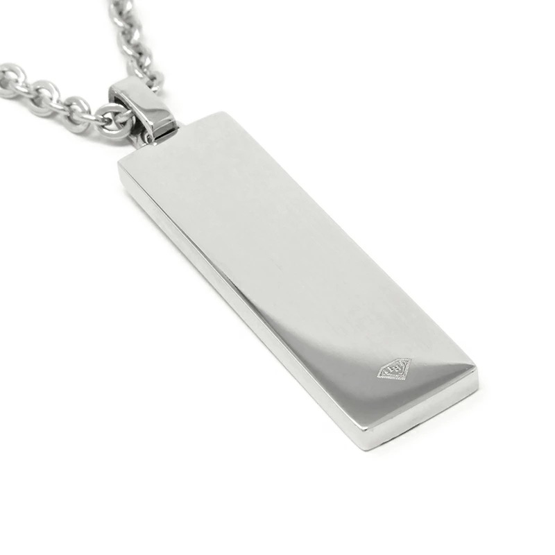 LH-1 ステンレス プレートネックレス 04N121SM LION HEART ペンダント チェーン ギフト メンズ ブランド プレゼント 誕生日 [メール便対応]