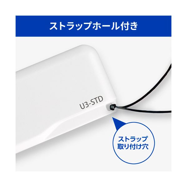 （まとめ） アイオーデータUSB 3.1 Gen 1（USB 3.0）／USB 2.0対応 スタンダードUSBメモリー 16GB ホワイトU3-STD16GR／W 1個 [x3セット]