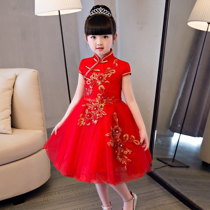 フラワーガールドレス 赤 子供ドレス ピアノ発表会 半袖 子どもドレス 女の子 キッズフォーマル お フラワーガールドレス 赤 子供ドレス ピアノ発表会 半袖 子どもドレス 女の子 キッズフォーマル お