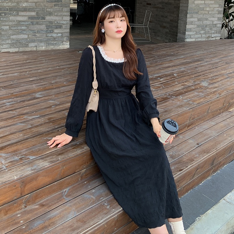 6L 4L 韓国ファッション ワンピース 秋冬 大きいサイズ マタニティ 体型カバー ゆったり 通勤 着痩せ 30代 40代 50代 60代秋装女法式気質ワンピースの中で長いサイズの婦人服の甘い肉を 6L 4L 韓国ファッション ワンピース 秋冬 大きいサイズ マタニティ 体型カバー ゆったり 通勤 着痩せ 30代 40代 50代 60代秋装女法式気質ワンピースの中で長いサイズの婦人服の甘い肉を