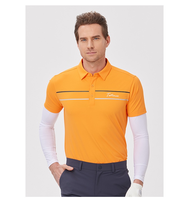 Teetimes ゴルフ 半袖 メンズ 夏通気性 スポーツポロシャツ ゴルフメンズ速乾 Tシャツスリムフィット ホワイト （メール便）ポロシャツ メンズ tシャツ カットソー 半袖ポロ ゴルフウェア トップス カジュアル スポーツウェア メンズファッション