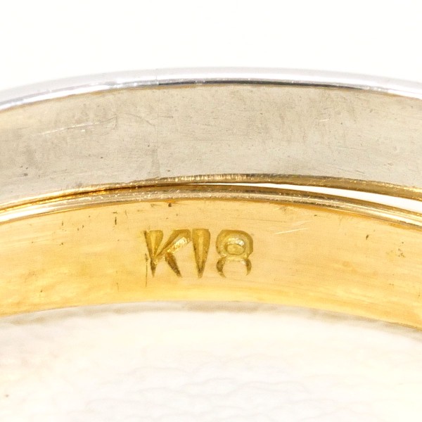 PT900 プラチナ K18YG リング 指輪 7.5号 ダイヤ ジュエリー 中古 PT900 プラチナ K18YG リング 指輪 7.5号 ダイヤ ジュエリー 中古