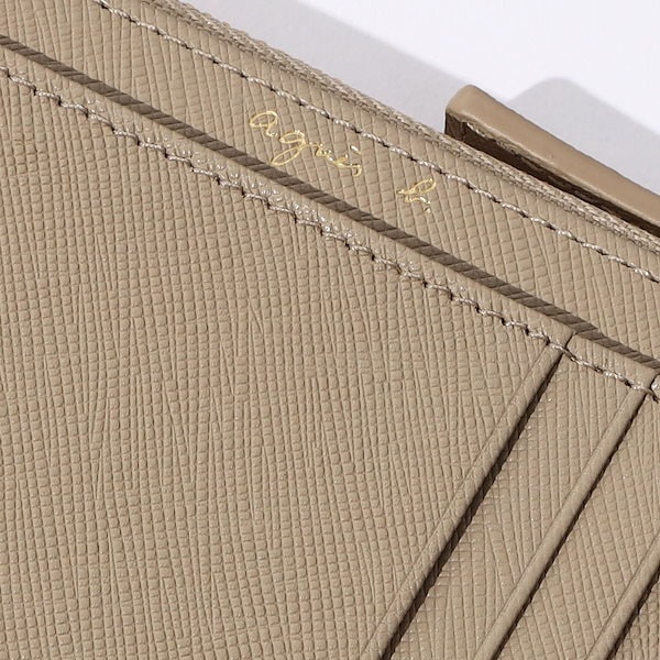 Qoo10] アニエスベー フラグメントケース L字ファスナー ブラ