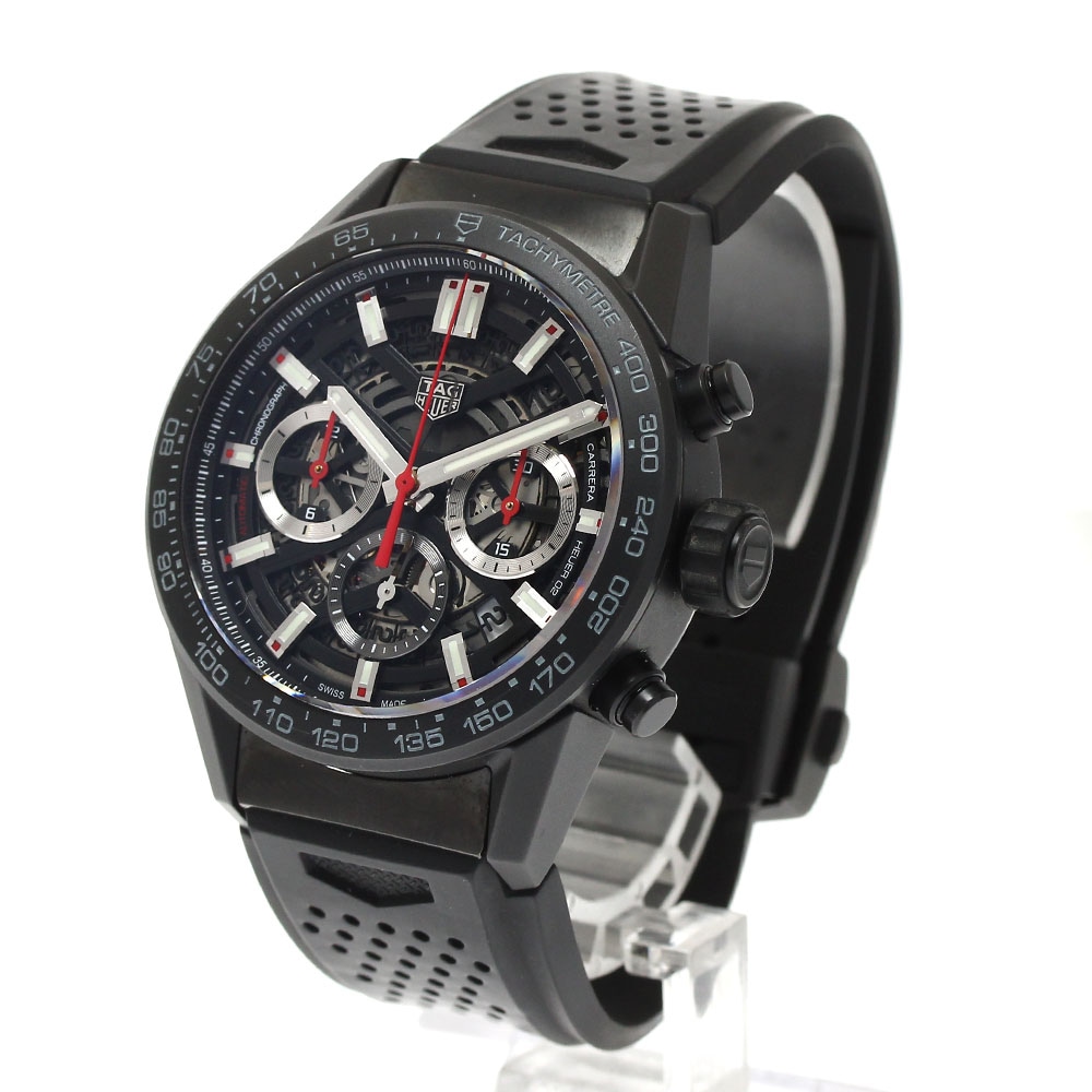 タグホイヤー TAG HEUER CBG2090.BH0661 カレラ キャリバー ホイヤー02 クロノグラフ 自動巻き メンズ 良品 箱・保証書付き_889451【中古】