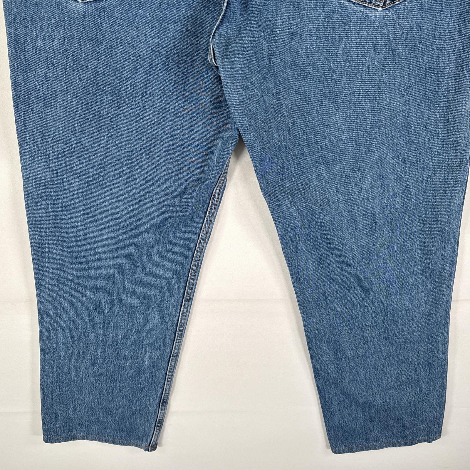 古着 デニムパンツ 550 テーパード 5ポケット ジーンズ ジーパン 色落ち ボタンフライ w38 L32 ブルー メンズ 古着 デニムパンツ 550 テーパード 5ポケット ジーンズ ジーパン 色落ち ボタンフライ w38 L32 ブルー メンズ