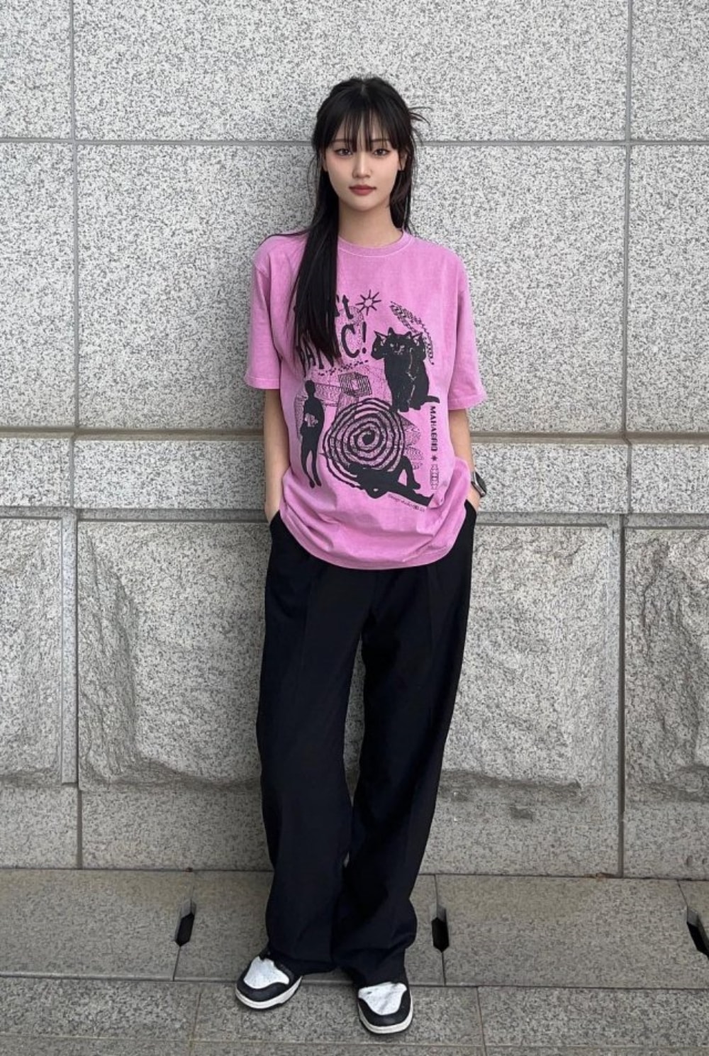 ZEROBASEONE/Seventeen/NCT/CIX/CRAVITY/着用/DON’T PANIC PIGMENT TEE/半袖Tシャツ/ユニセックス/ペアルック