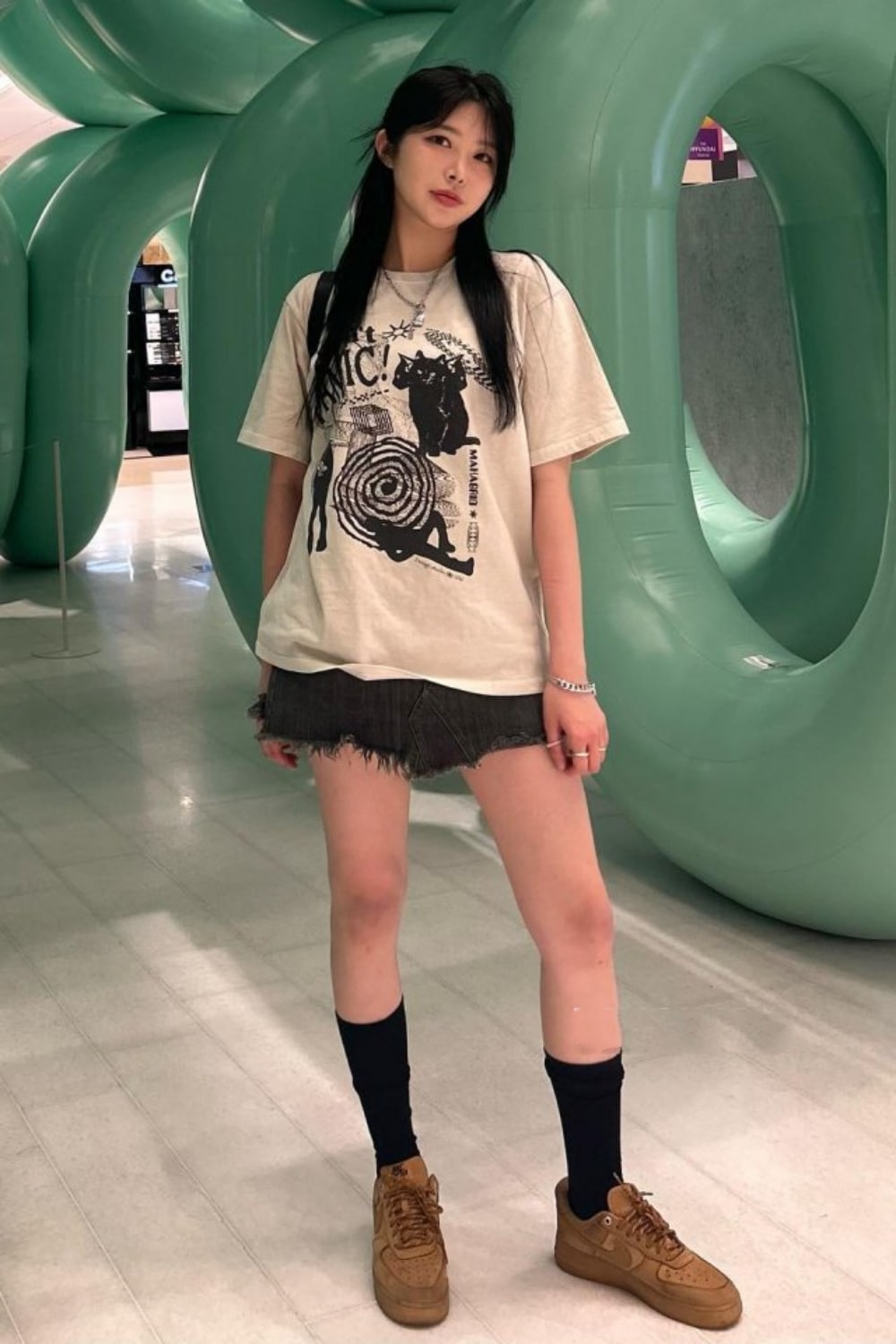 ZEROBASEONE/Seventeen/NCT/CIX/CRAVITY/着用/DON’T PANIC PIGMENT TEE/半袖Tシャツ/ユニセックス/ペアルック