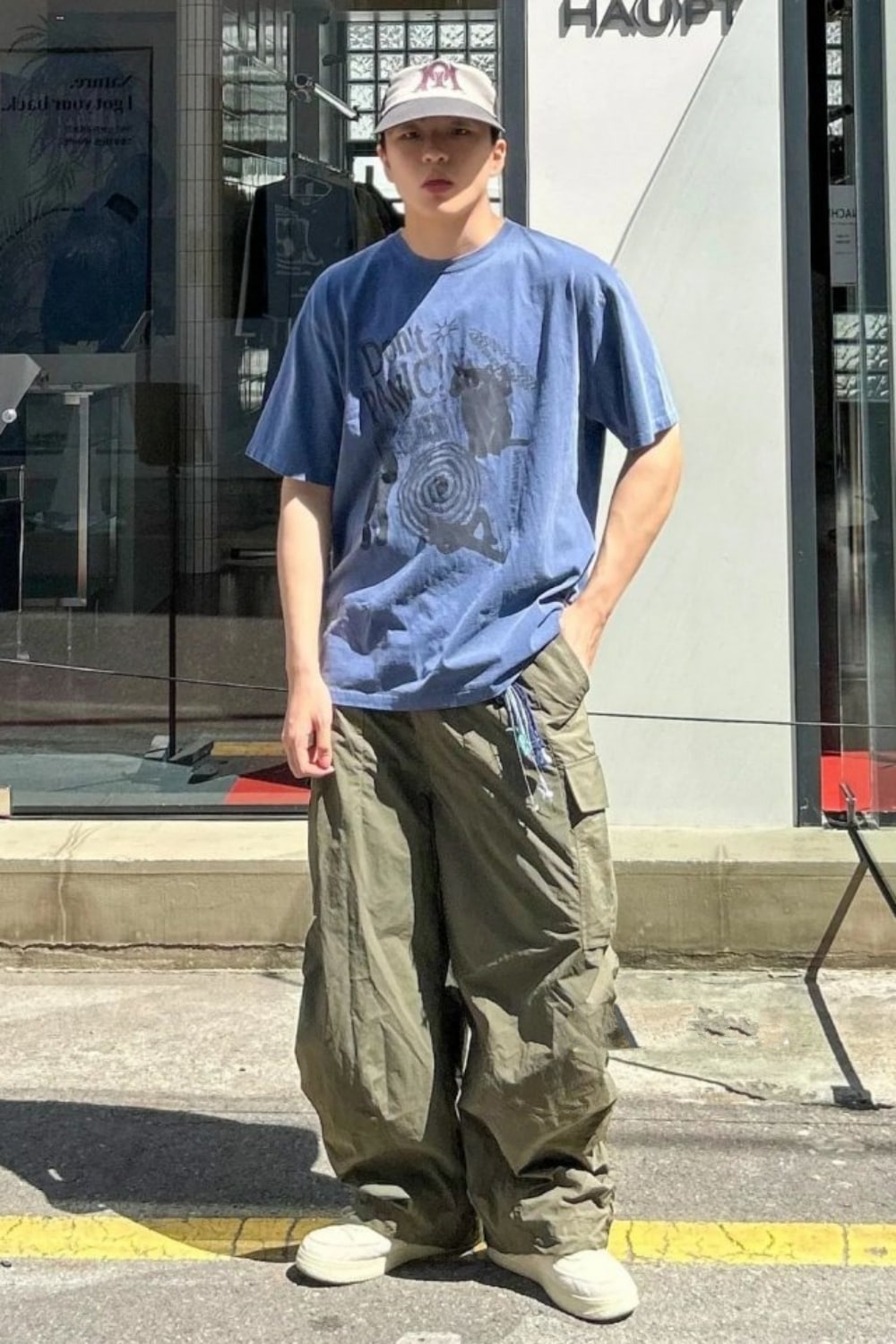 ZEROBASEONE/Seventeen/NCT/CIX/CRAVITY/着用/DON’T PANIC PIGMENT TEE/半袖Tシャツ/ユニセックス/ペアルック