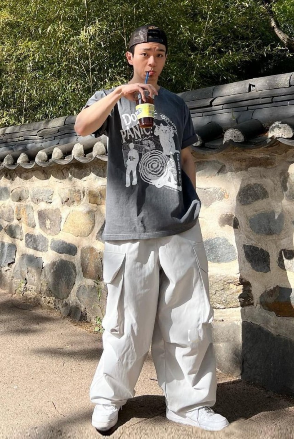 ZEROBASEONE/Seventeen/NCT/CIX/CRAVITY/着用/DON’T PANIC PIGMENT TEE/半袖Tシャツ/ユニセックス/ペアルック