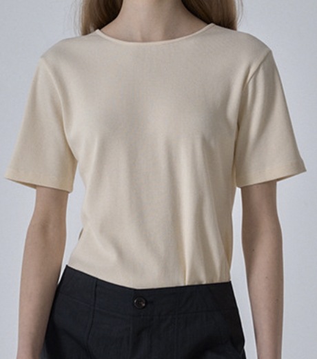 ファサードパターン Scoop neck T-shirt Butter pattayablatt.com