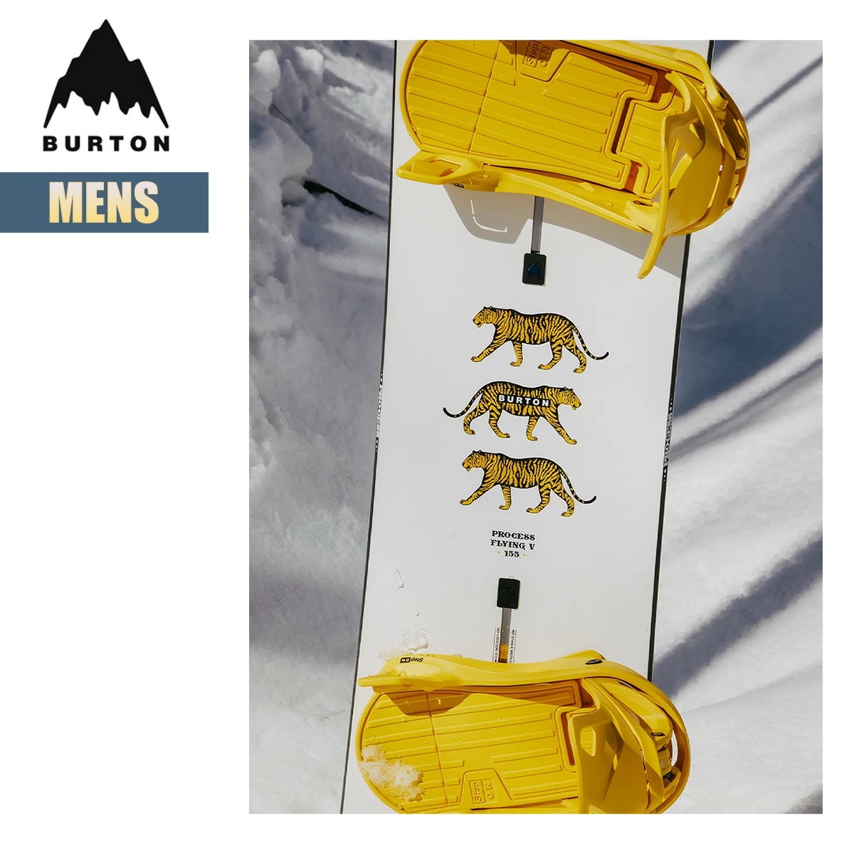 スノーボード 板 メンズ 24-25プロセス フライングV W25JP-107121 Mens Process Flying V Snowboard 152 155 157 ツインシェイプ