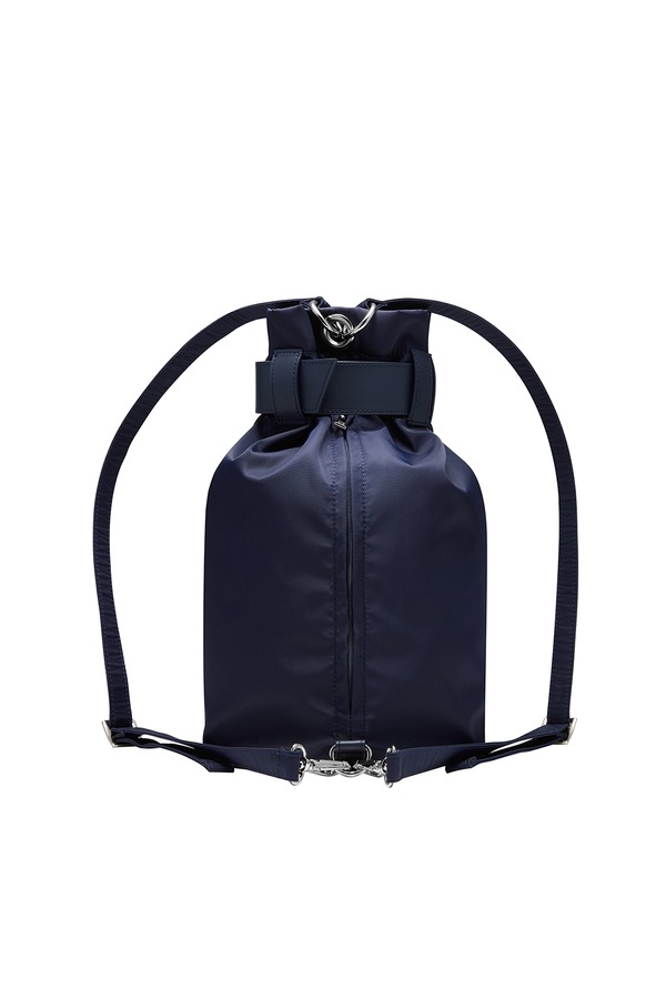 ◇DEINET◇ DEINET LOGO BUCKET BAG IN NAVY KDTUC4S43115600F ◇DEINET◇ DEINET LOGO BUCKET BAG IN NAVY KDTUC4S43115600F