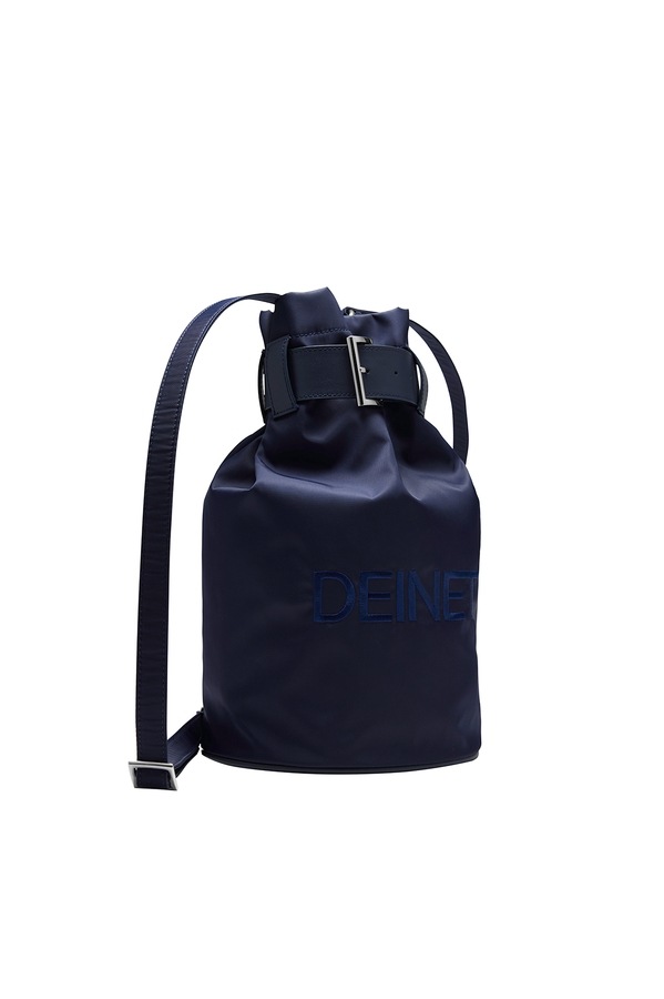 【DEINET】 DEINET LOGO BUCKET BAG : NAVY