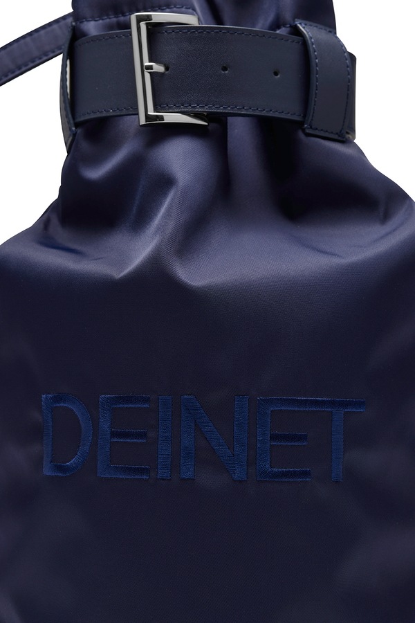 ◇DEINET◇ DEINET LOGO BUCKET BAG IN NAVY KDTUC4S43115600F ◇DEINET◇ DEINET LOGO BUCKET BAG IN NAVY KDTUC4S43115600F