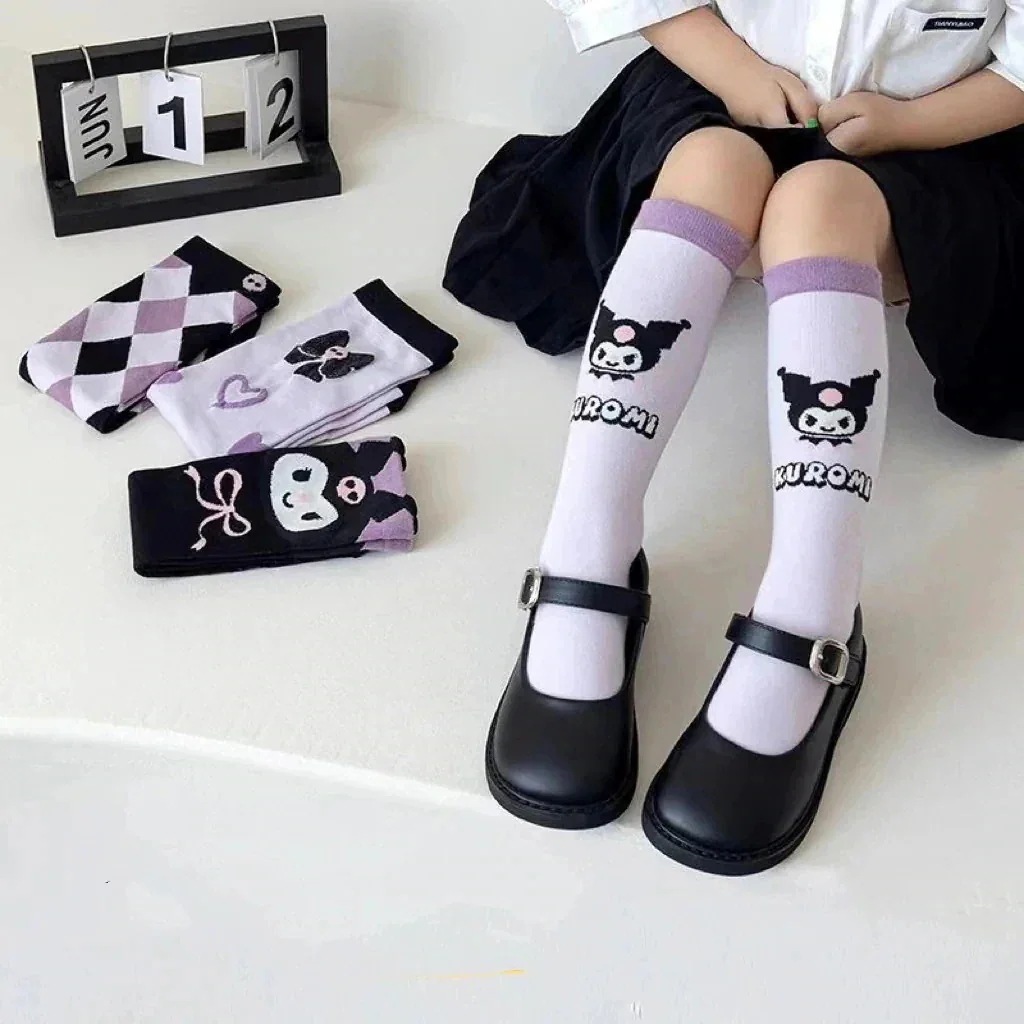 【10点セット】靴下パンスト子供 韓国サンリオ かわいい クロミ 中筒靴下 ソックス [3足セット] ソックス ルームソックス レディース子供ストッキング ソックス 通気性