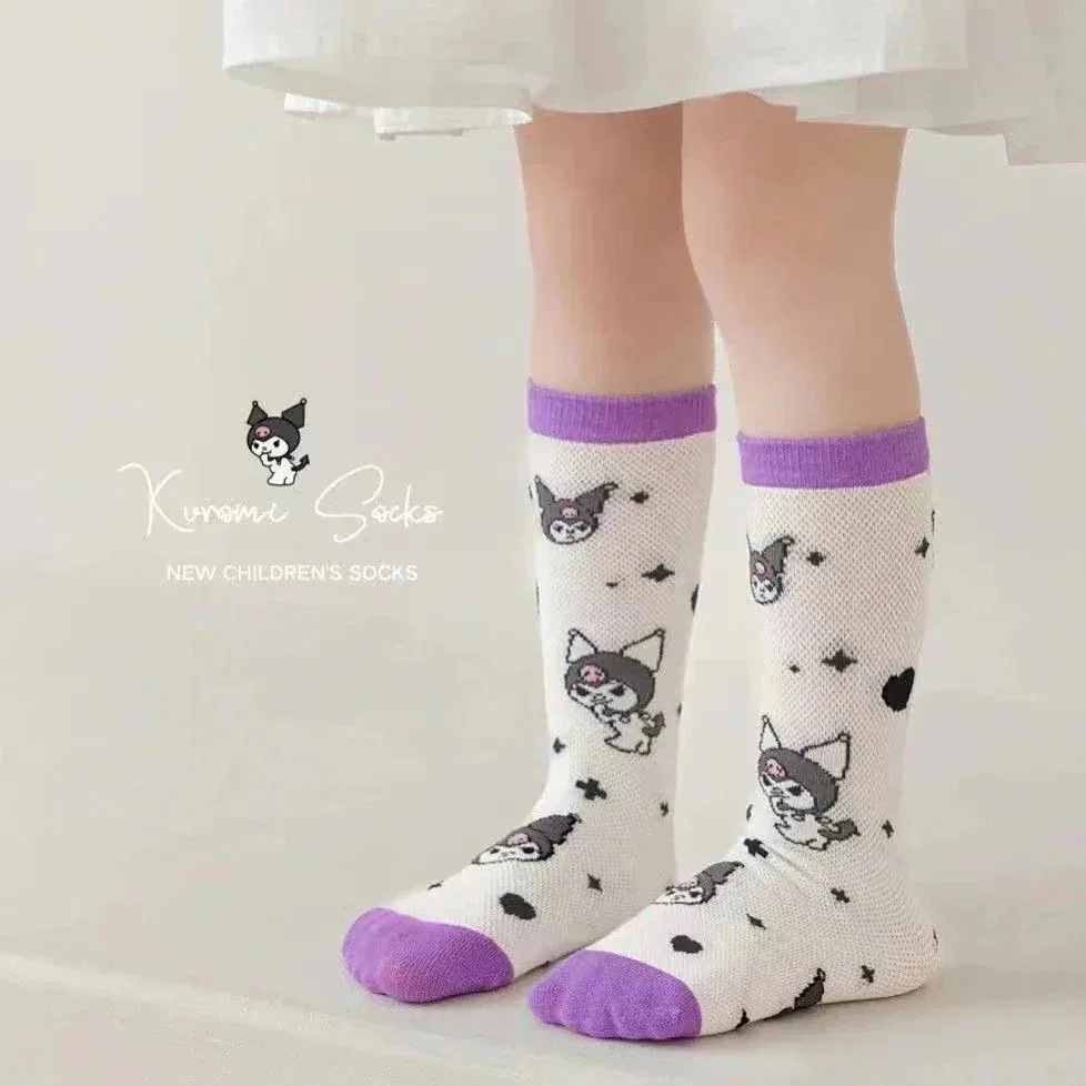 【10点セット】靴下パンスト子供 韓国サンリオ かわいい クロミ 中筒靴下 ソックス [3足セット] ソックス ルームソックス レディース子供ストッキング ソックス 通気性
