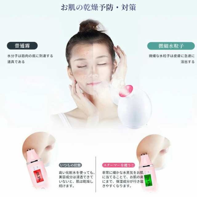 フェイススチーマー スチーマー美顔器 ナノ微粒化 70ML 美容スチーマー 濃密スチーム 温熱噴霧 クレンジング 温熱ケア 全肌質適用 乾燥対策 補水 保湿 美肌 スキンケア ホームSPA 操作簡単 フェイススチーマー スチーマー美顔器 ナノ微粒化 70ML 美容スチーマー 濃密スチーム 温熱噴霧 クレンジング 温熱ケア 全肌質適用 乾燥対策 補水 保湿 美肌 スキンケア ホームSPA 操作簡単