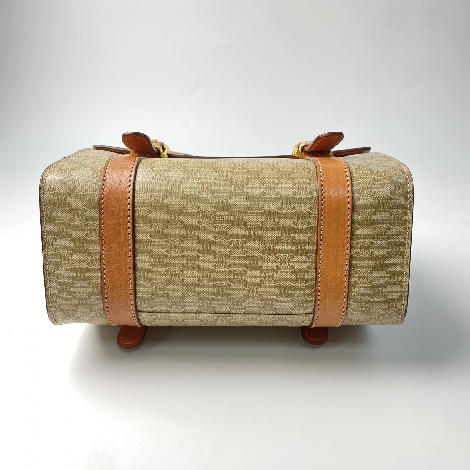 美品 セリーヌ CELINE レディース トリオンフ マカダム ハンドバッグ MC96