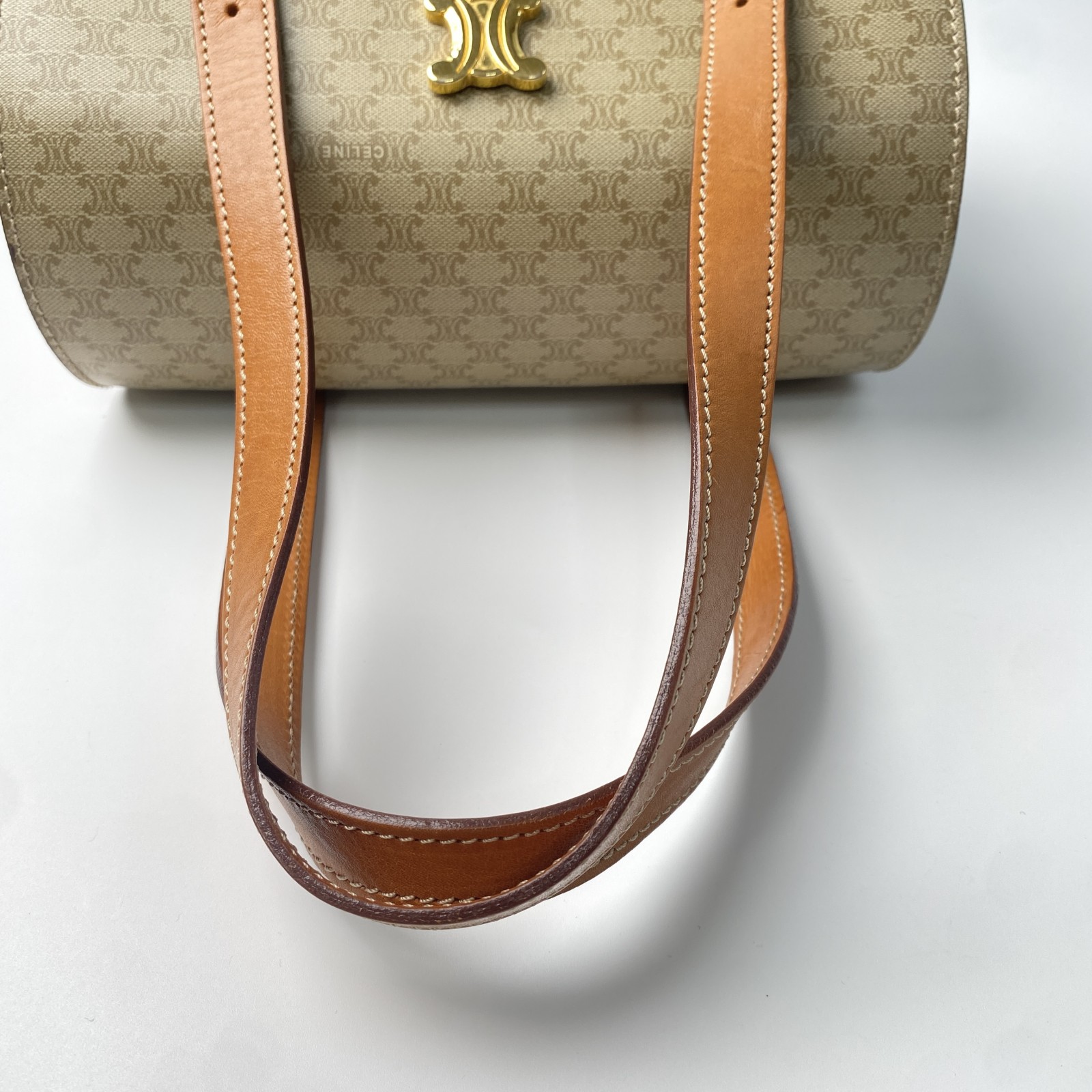 美品 セリーヌ CELINE レディース トリオンフ マカダム ハンドバッグ MC96