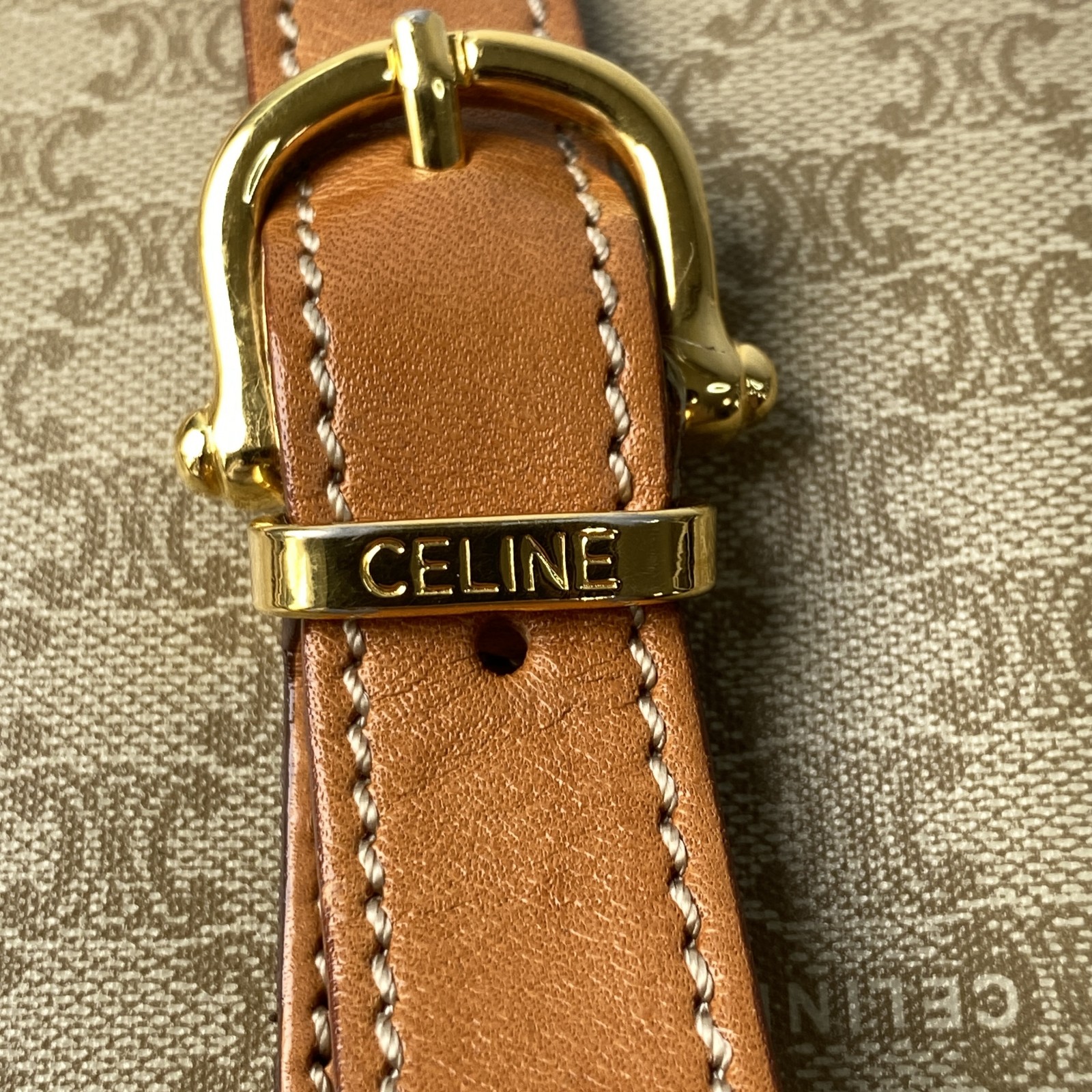 美品 セリーヌ CELINE レディース トリオンフ マカダム ハンドバッグ MC96