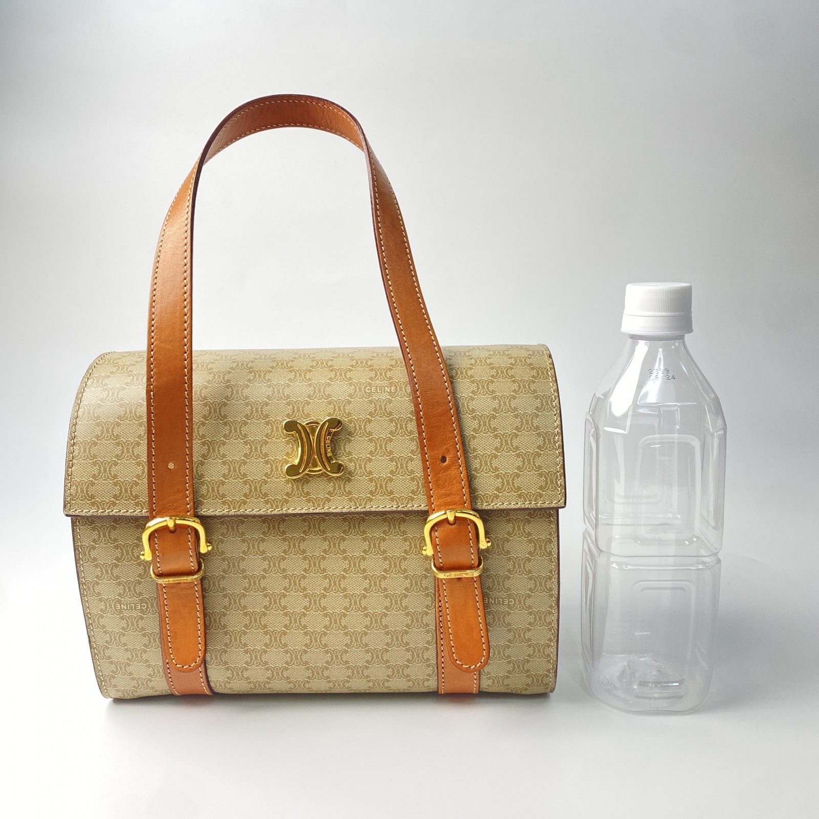 美品 セリーヌ CELINE レディース トリオンフ マカダム ハンドバッグ MC96