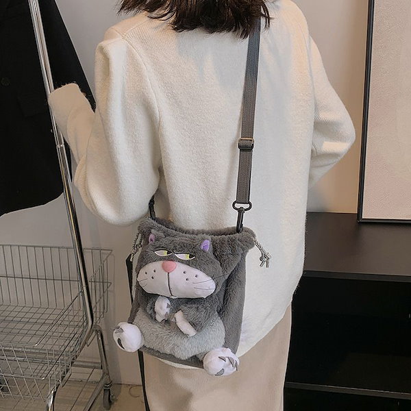 Qoo10] カートゥーン ルシファー 猫 バッグ 女
