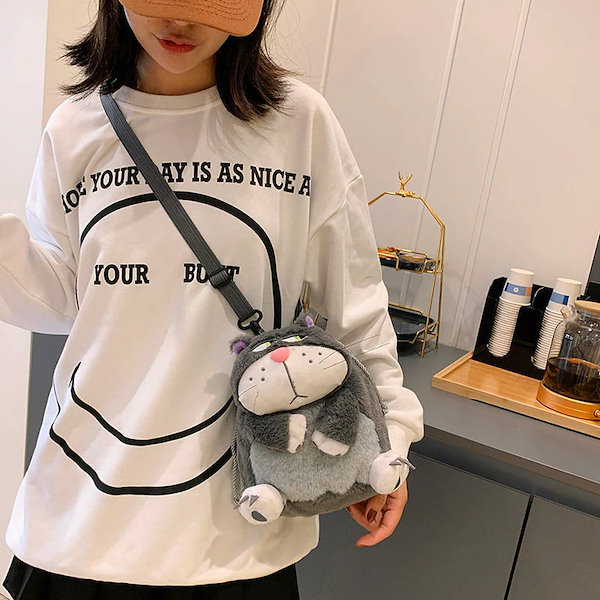 Qoo10] カートゥーン ルシファー 猫 バッグ 女