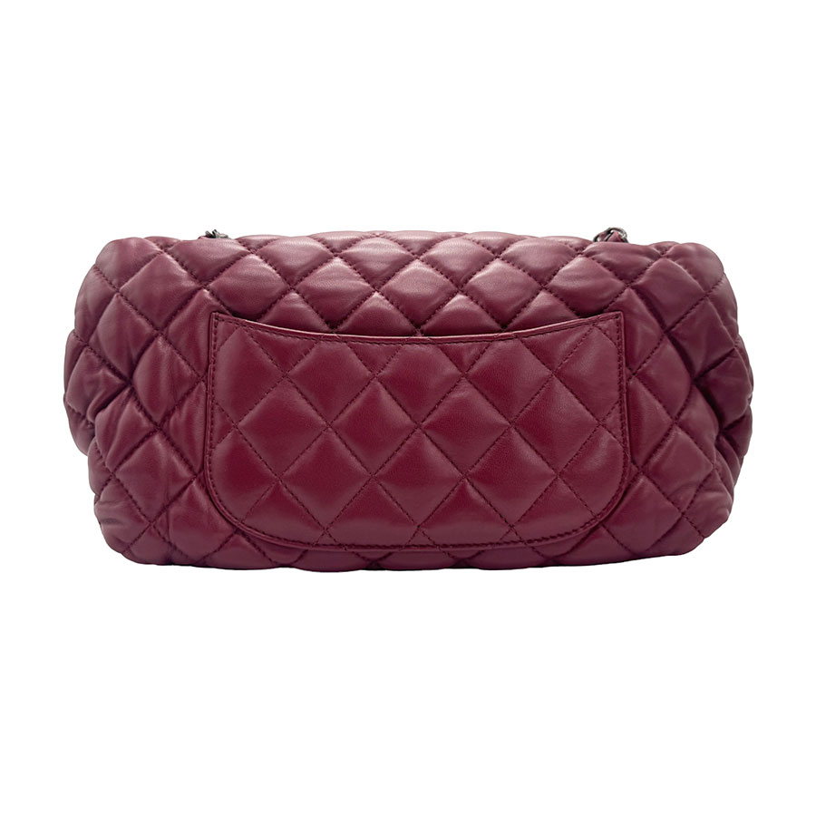 シャネル CHANEL ショルダーバッグ ラムスキン ボルドー レディース z1568