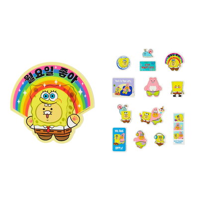【KAKAO FRIENDS】スポンジボブ コラボ ぬいぐるみ チュンシギ スポンジボブとカカオフレンズ夢のコラボ🧽💛 世界的人気