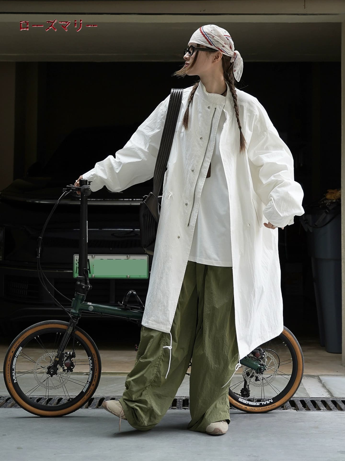 秋の新作 日本のコート 詰襟のトレンチコートのゆったり ロングコート 質感の高い服 大人気 2508007