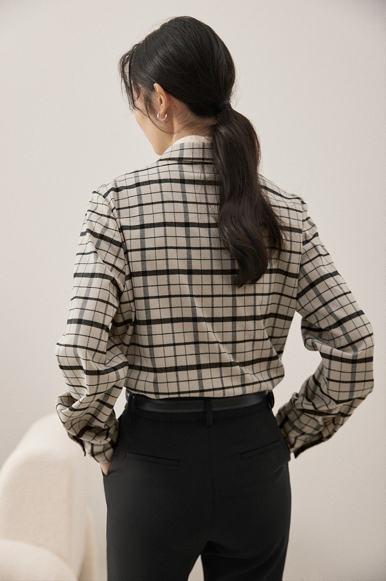 レディース カジュアル レトロ 格子縞 シャツ 女性 秋 冬 ゆったり トップ コート アプリコットブラウン ダークブラウン S トップス 袖あり かわいい 大人可愛い きれいめ シンプル カジュアル レディース カジュアル レトロ 格子縞 シャツ 女性 秋 冬 ゆったり トップ コート アプリコットブラウン ダークブラウン S トップス 袖あり かわいい 大人可愛い きれいめ シンプル カジュアル