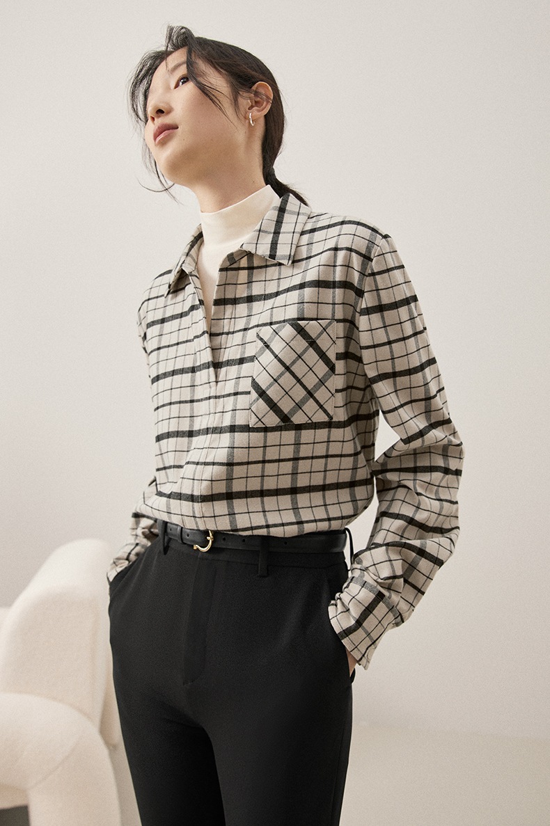 レディース カジュアル レトロ 格子縞 シャツ 女性 秋 冬 ゆったり トップ コート アプリコットブラウン ダークブラウン S トップス 袖あり かわいい 大人可愛い きれいめ シンプル カジュアル レディース カジュアル レトロ 格子縞 シャツ 女性 秋 冬 ゆったり トップ コート アプリコットブラウン ダークブラウン S トップス 袖あり かわいい 大人可愛い きれいめ シンプル カジュアル