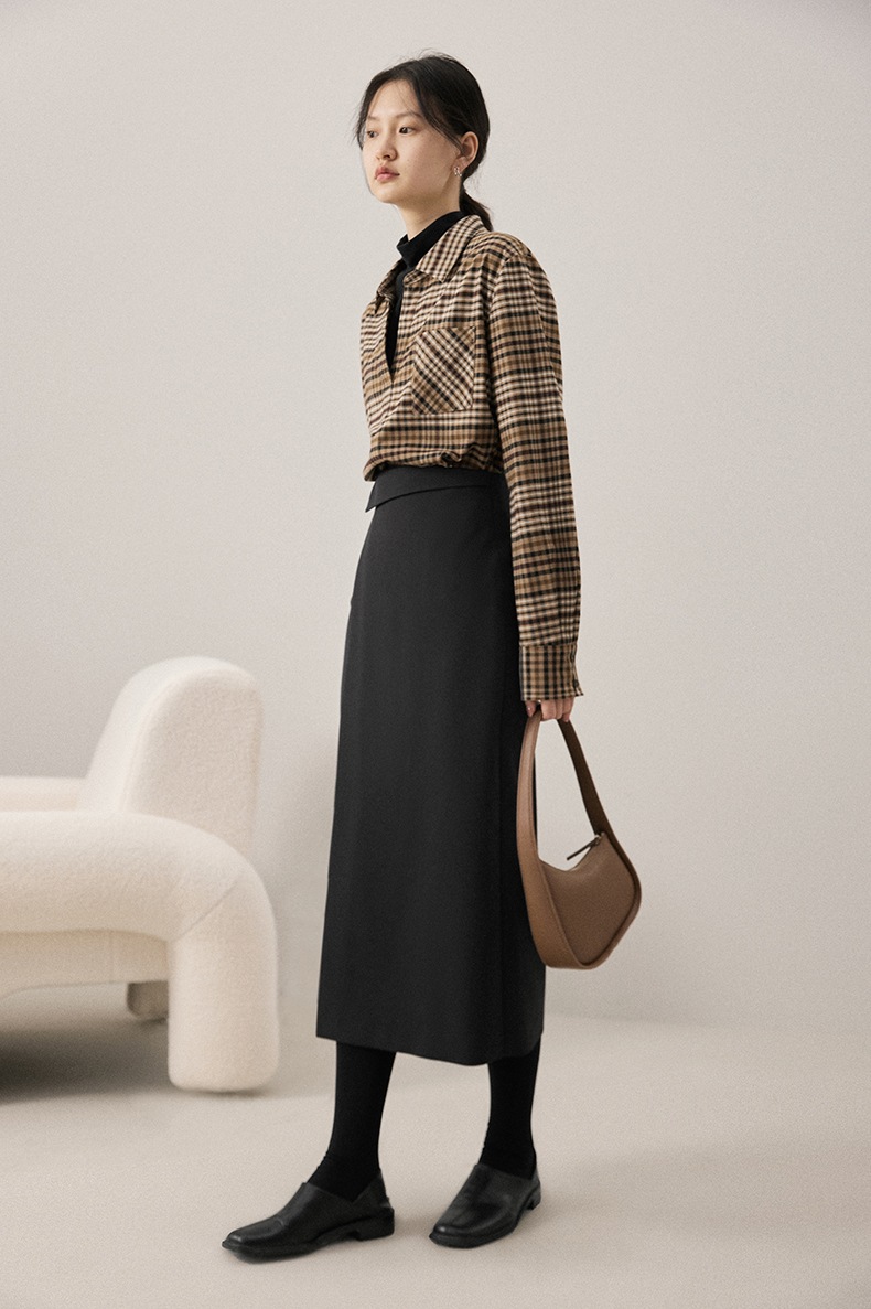 レディース カジュアル レトロ 格子縞 シャツ 女性 秋 冬 ゆったり トップ コート アプリコットブラウン ダークブラウン S トップス 袖あり かわいい 大人可愛い きれいめ シンプル カジュアル レディース カジュアル レトロ 格子縞 シャツ 女性 秋 冬 ゆったり トップ コート アプリコットブラウン ダークブラウン S トップス 袖あり かわいい 大人可愛い きれいめ シンプル カジュアル