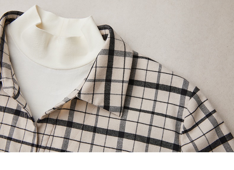 レディース カジュアル レトロ 格子縞 シャツ 女性 秋 冬 ゆったり トップ コート アプリコットブラウン ダークブラウン S トップス 袖あり かわいい 大人可愛い きれいめ シンプル カジュアル レディース カジュアル レトロ 格子縞 シャツ 女性 秋 冬 ゆったり トップ コート アプリコットブラウン ダークブラウン S トップス 袖あり かわいい 大人可愛い きれいめ シンプル カジュアル